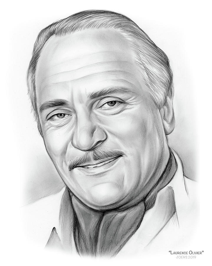 Laurence Olivier Drawing by Greg Joens
