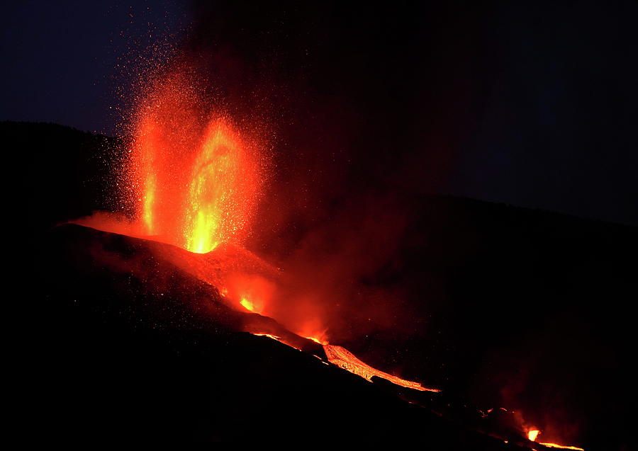 Lava Flows Following the Eruption Photograph by Juan Medina - Fine Art ...