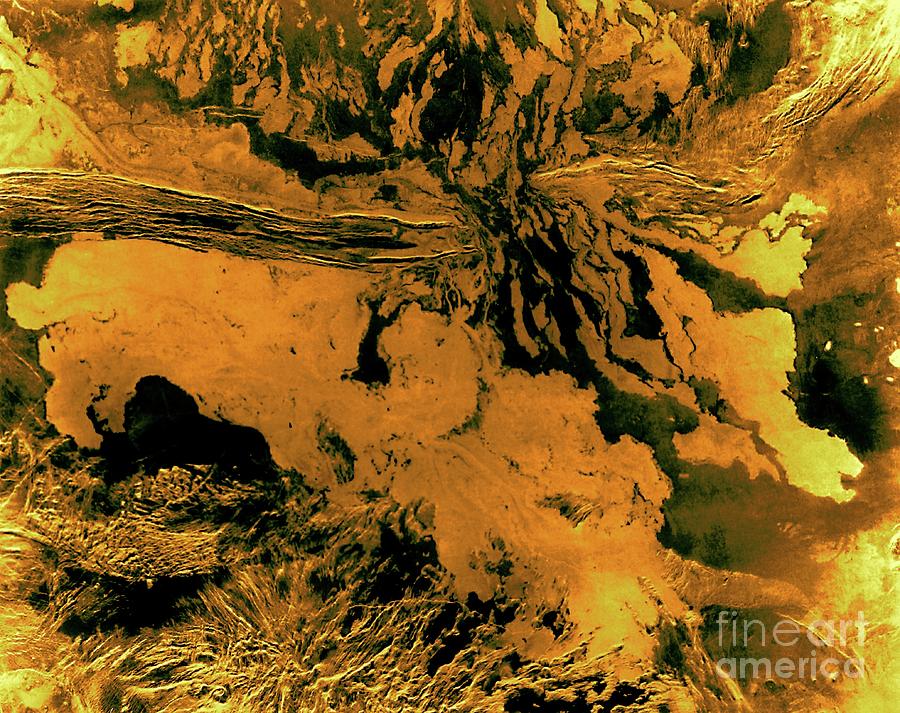 Lava Flows On Venus Photograph by Nasa/jpl/science Photo Library