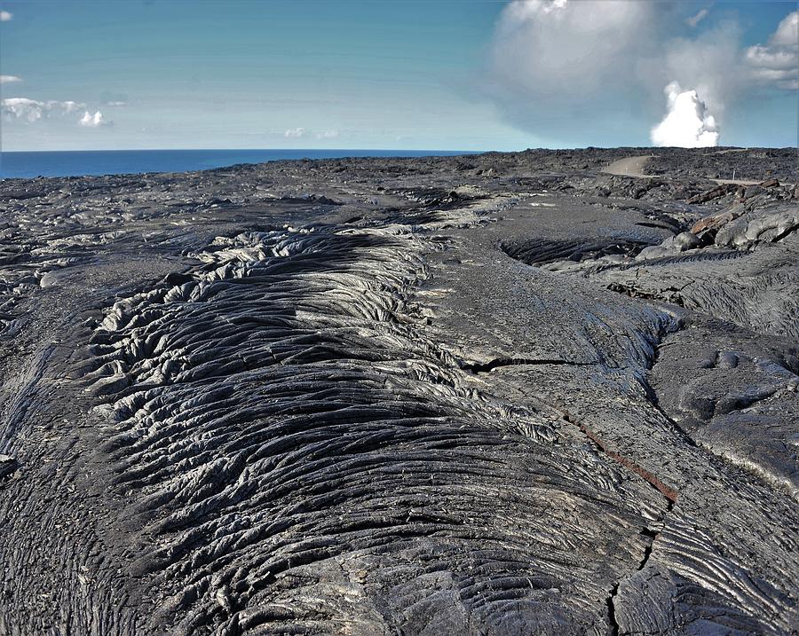 River of Lava Solidified Photograph by Heidi Fickinger