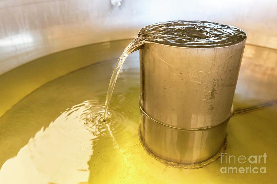 Lavandin Lavender Oil In The Separator Photograph by Martyn F. Chillmaid/science Photo Library