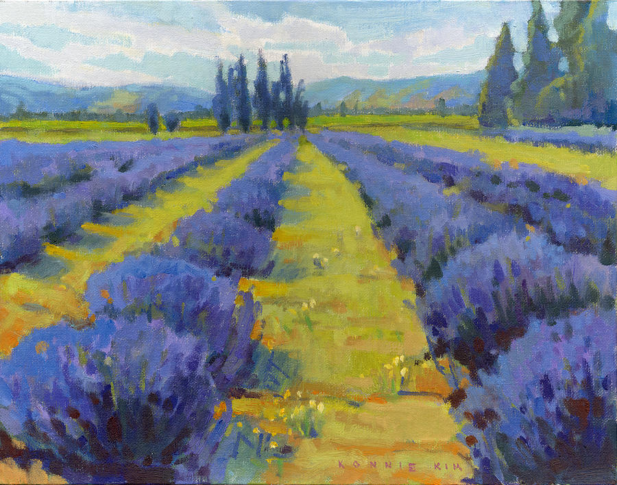 Lavender Dreams Painting by Konnie Kim