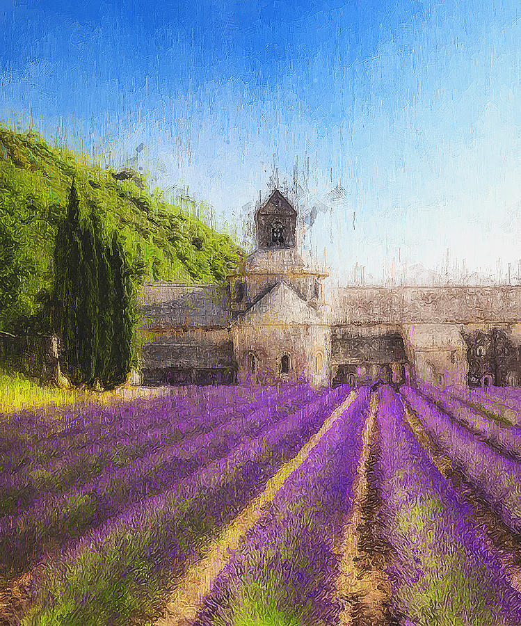 Lavender fields - 18 Painting by AM FineArtPrints