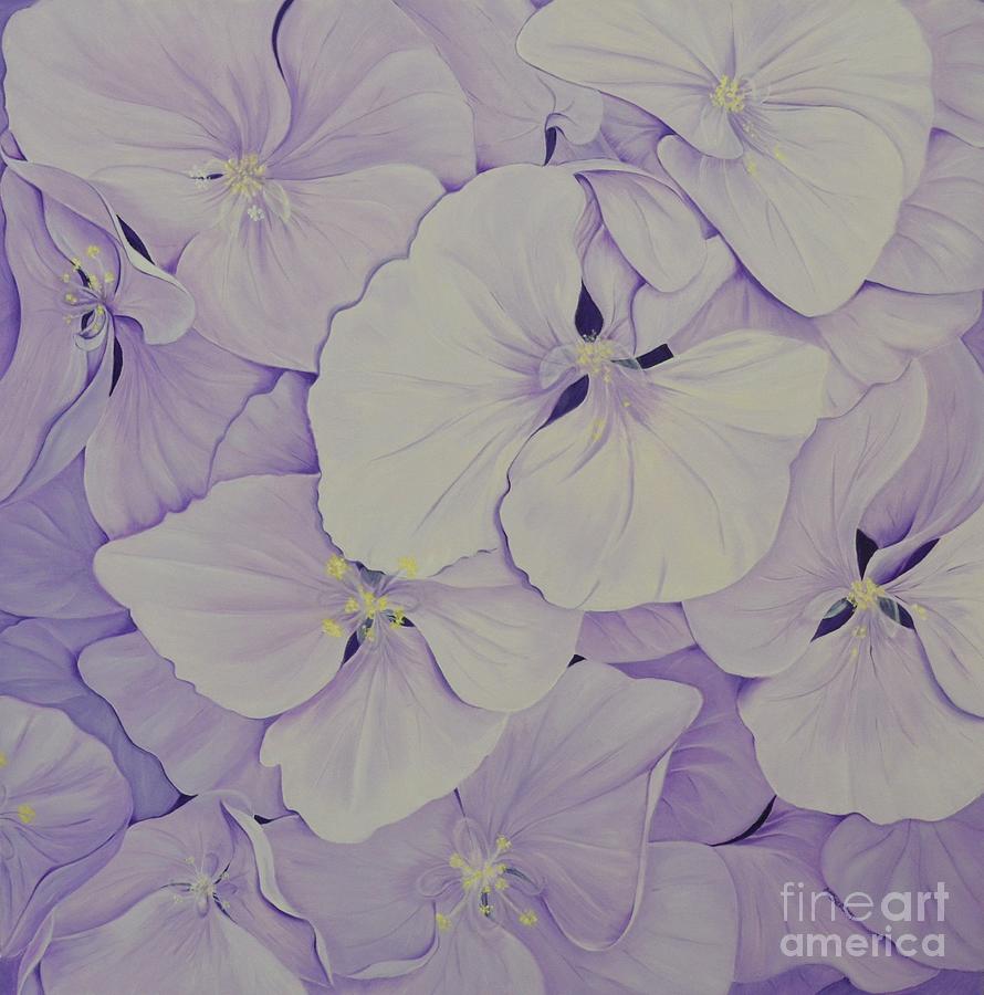 Lavender Hydrangea - 2 Painting by Mary Deal - Fine Art America
