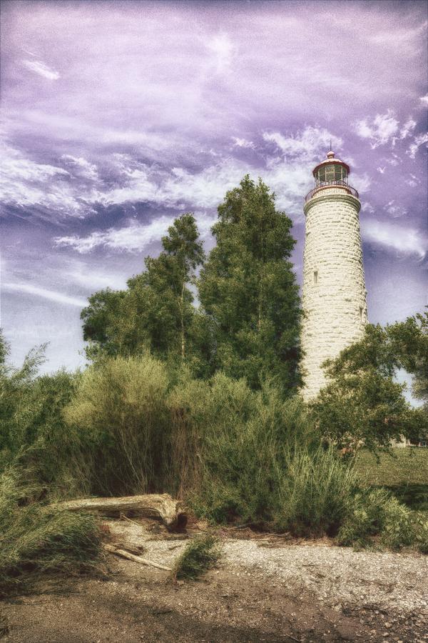 Lavender Lighthouse Photograph by Karl Anderson