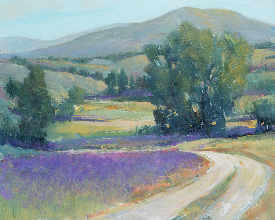Countryside Painting - Lavender Meadow I by Tim Otoole