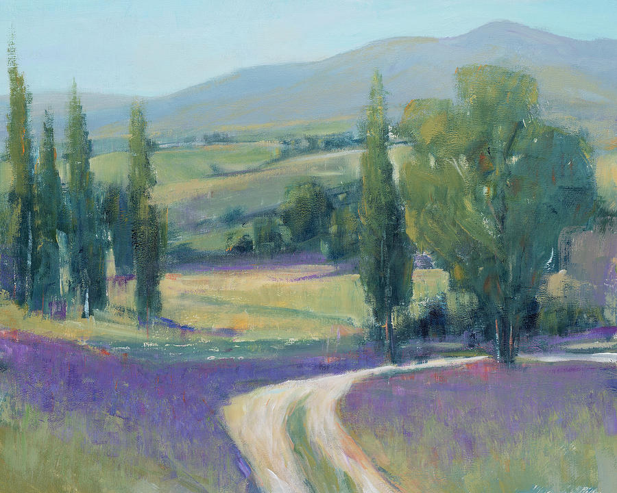 Countryside Painting - Lavender Meadow II by Tim Otoole
