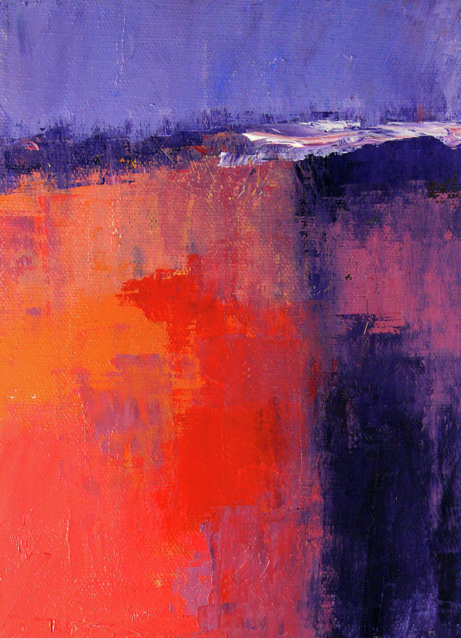 Lavender Sky Abstract Painting by Nancy Merkle