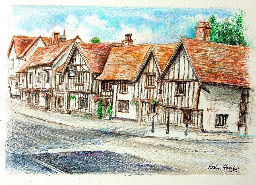 Lavenham Village Painting by Kevin Derek Moore