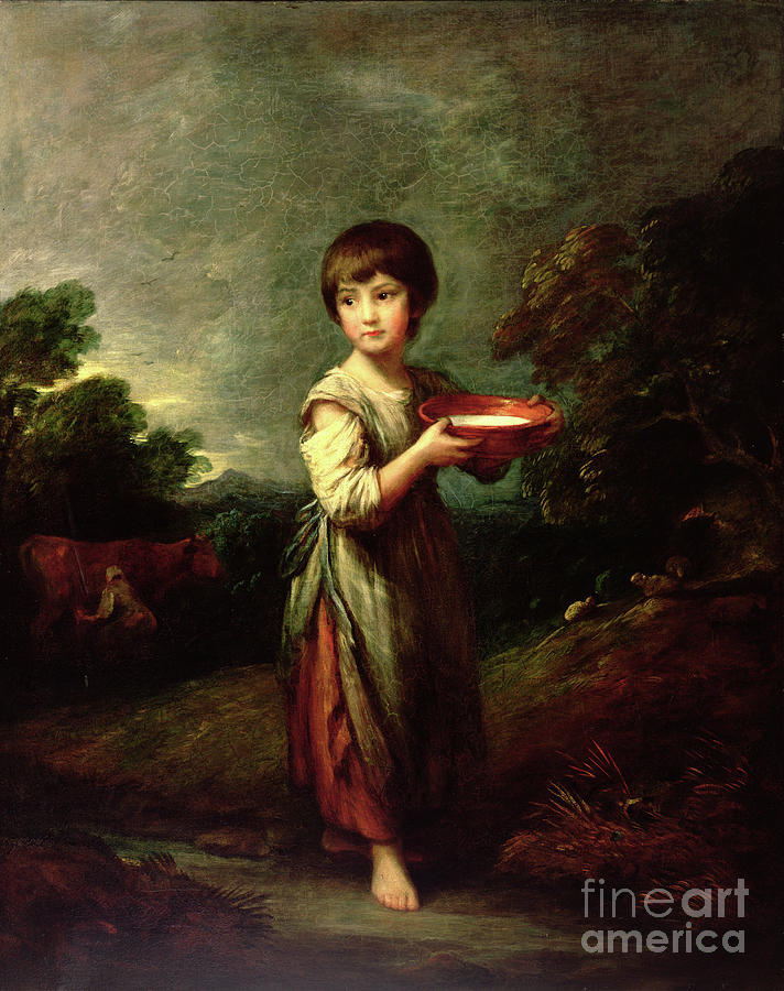 Lavinia, The Milk Maid Painting by Thomas Gainsborough
