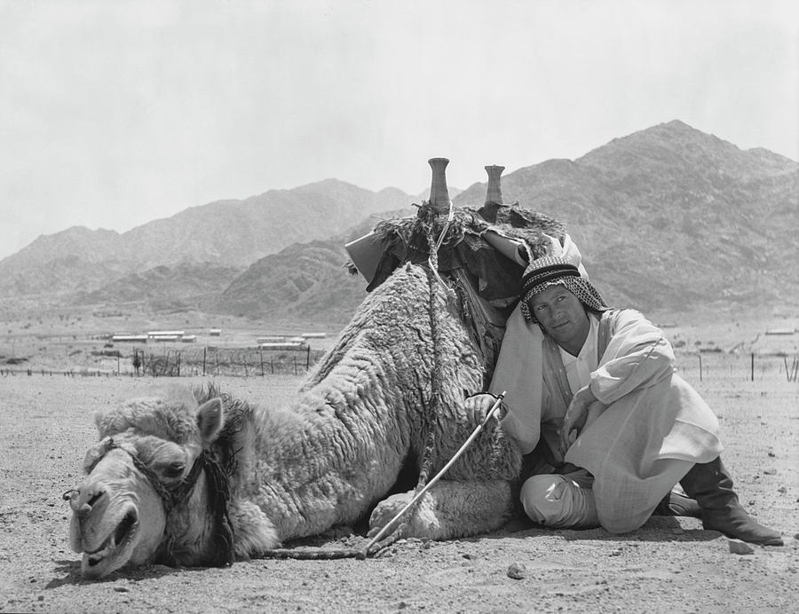 Lawrence Of Arabia Photograph - Lawrence Of Arabia Camel Scene by Globe Photos