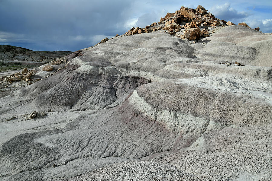Layered Bentonite Dunes in San Rafael Desert Photograph by Ray Mathis