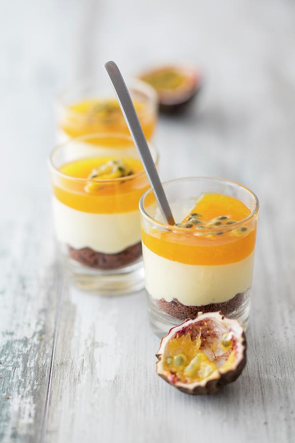 Layered Desserts With Mango Photograph by Jan Wischnewski