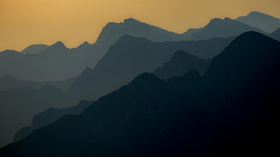 Layers Of Mountain Peaks Photograph by Vio Oprea