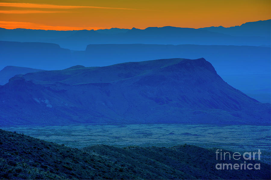 Big Bend National Park Photograph - Layers of Sunset by Charles Dobbs