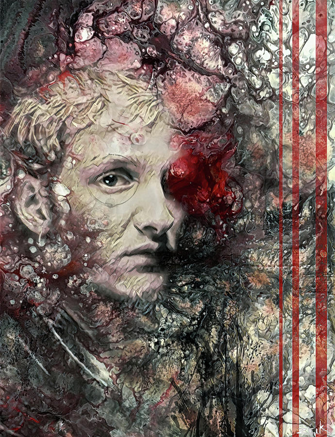 Pearl Jam Painting - Layne Staley - Got Me Wrong by Bobby Zeik