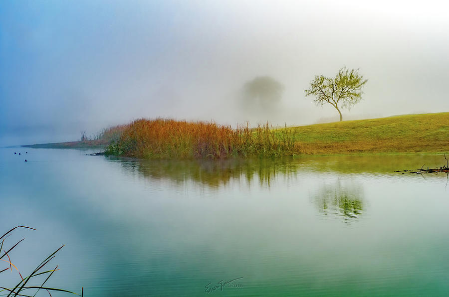 Texas Photograph - Lazy Fog by Erich Grant Texas Photograph - Lazy Fog by Erich Grant