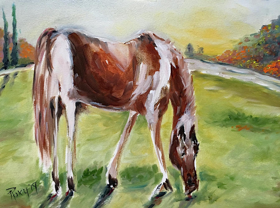 Lazy Grazing Painting by Roxy Rich