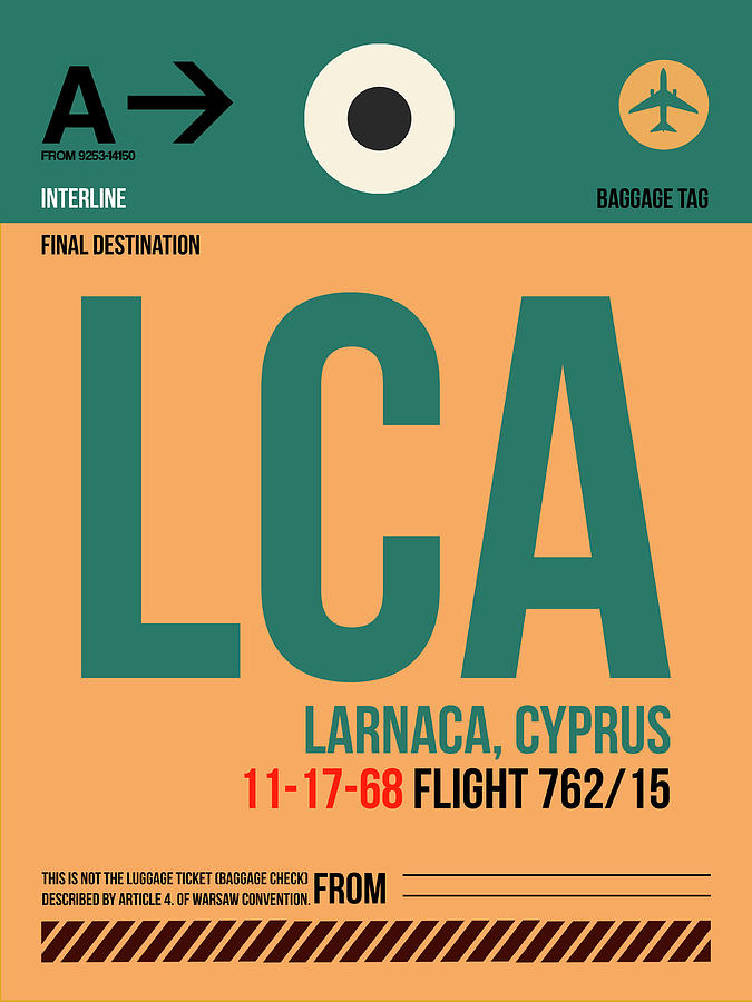 European Cities Digital Art - Lca Cyprus Luggage Tag I by Naxart Studio European Cities Digital Art - Lca Cyprus Luggage Tag I by Naxart Studio