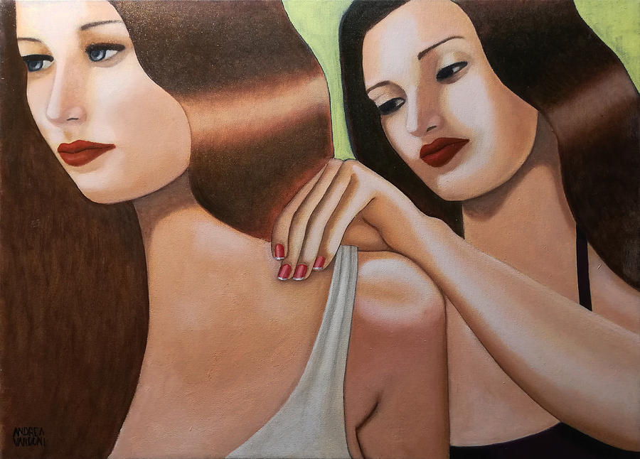 Le Amiche Painting by Andrea Vandoni