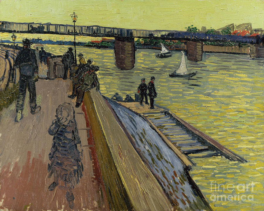 Le Bridge Of Trinquetaille In Arles, 1888 By Van Gogh Painting by Vincent Van Gogh