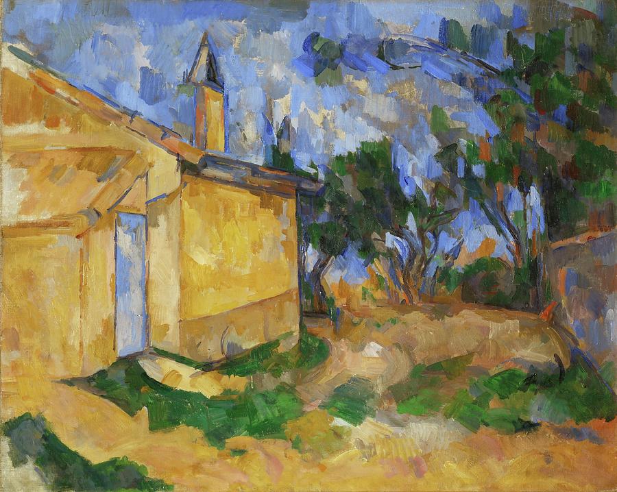Le Cabanon de Jourdan-The cottage of M. Jourdan, 1906. Canvas, 65 x 82 cm. Painting by Paul Cezanne -1839-1906-