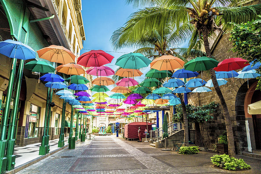 Le Caudan Waterfront Shopping Mile In Port Louis Mauritius Photograph by Nils Melzer