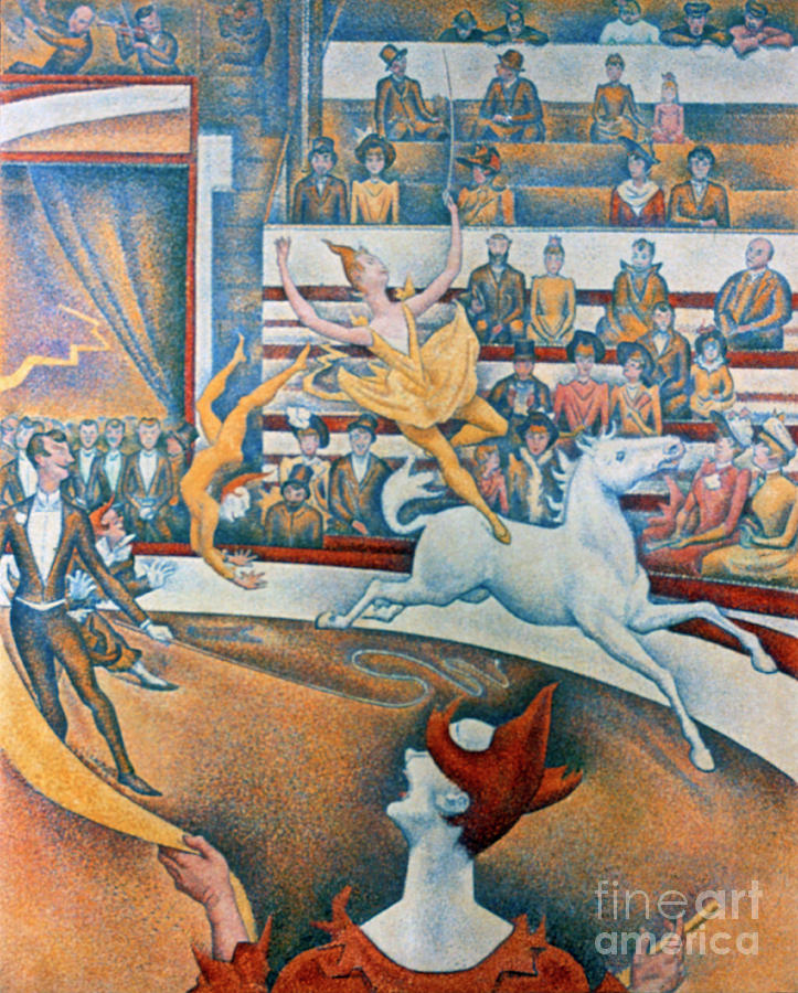 Le Cirque The Circus, 1891. Artist Drawing by Print Collector Le Cirque The Circus, 1891. Artist Drawing by Print Collector