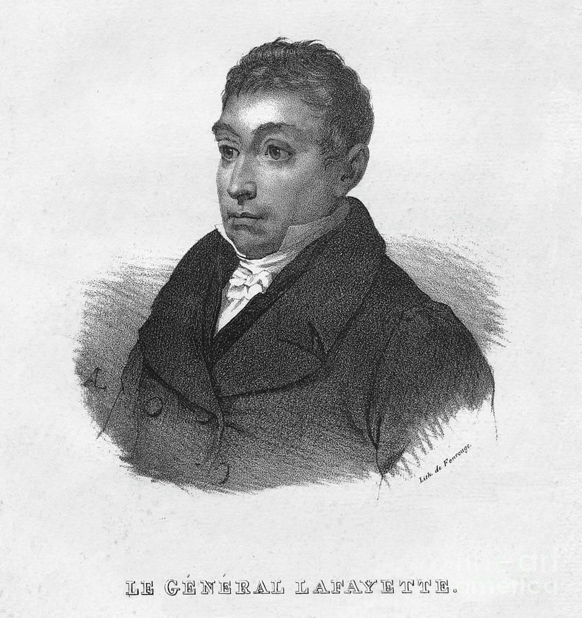 Le General Lafayette Drawing by Print Collector