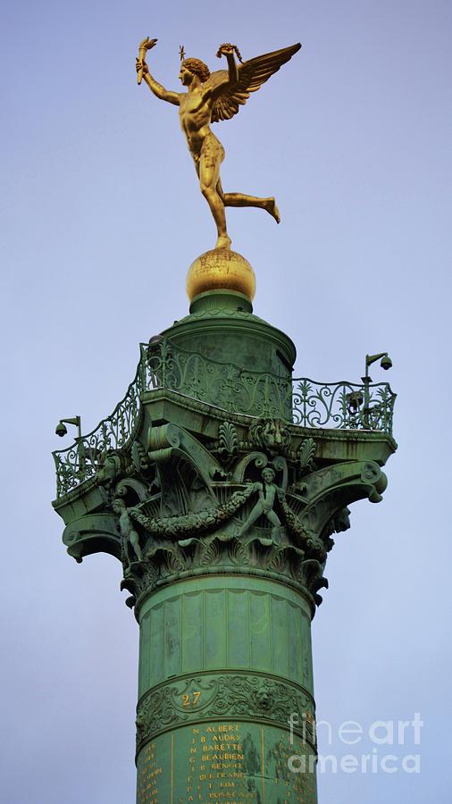 Le Genie De La Liberte, Place De La Bastille, Paris Photograph by Marcus Dagan