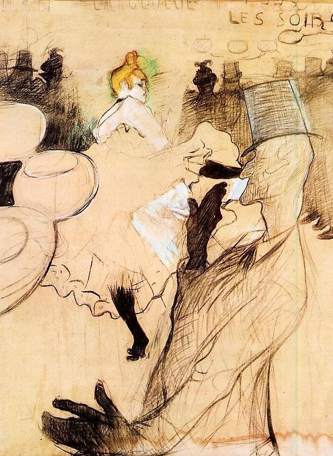 Le Goulue And Valentin, The Boneless One - 1891 - Musee Toulouse-lautrec - Albi Painting