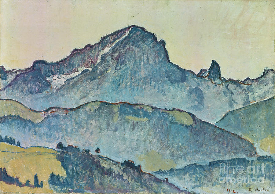 Ferdinand Hodler Painting - Le Grand Muveran Berner Alpen 1912 by Ferdinand Hodler