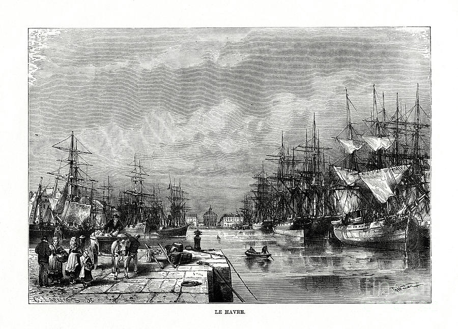 Le Havre, Normandy, Northern France Drawing by Print Collector
