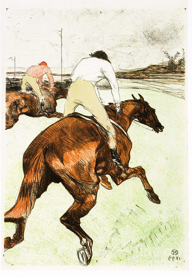Horse Drawing - Le Jockey, 1899 by Heritage Images