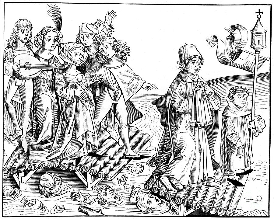 Le Passage Du Viatique, 1493 Drawing by Print Collector