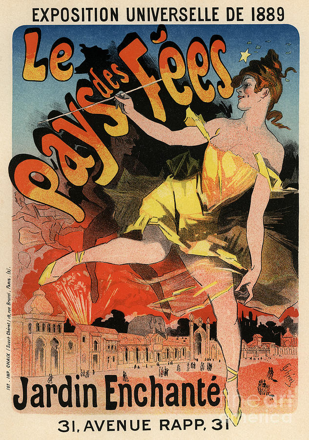 Le Pays Des Fees Poster, 1889. Artist Drawing by Heritage Images