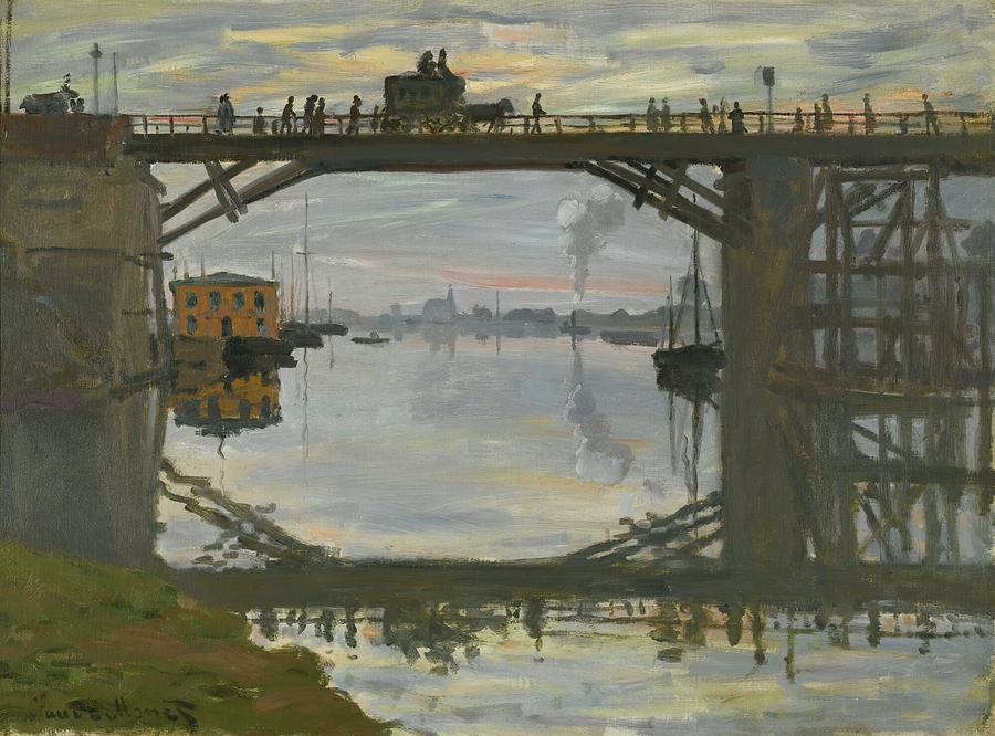 Claude Monet Painting - Le Pont De Bois by Claude Monet
