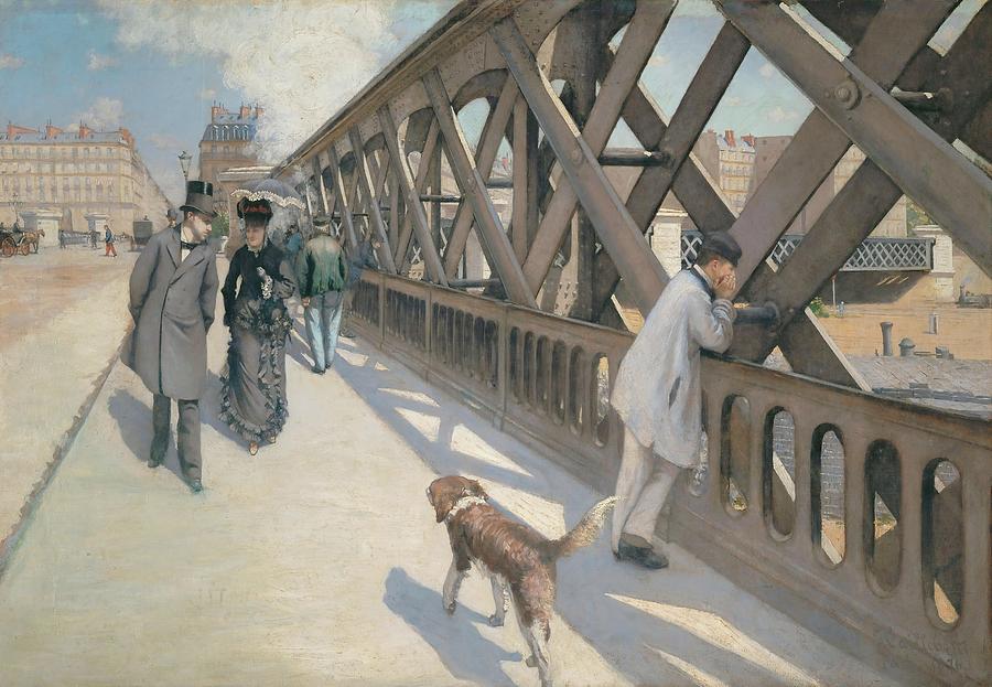 Le Pont de lEurope, Paris, 1876 Oil on canvas 125 x 180 cm. Painting by Gustave Caillebotte -1848-1894-