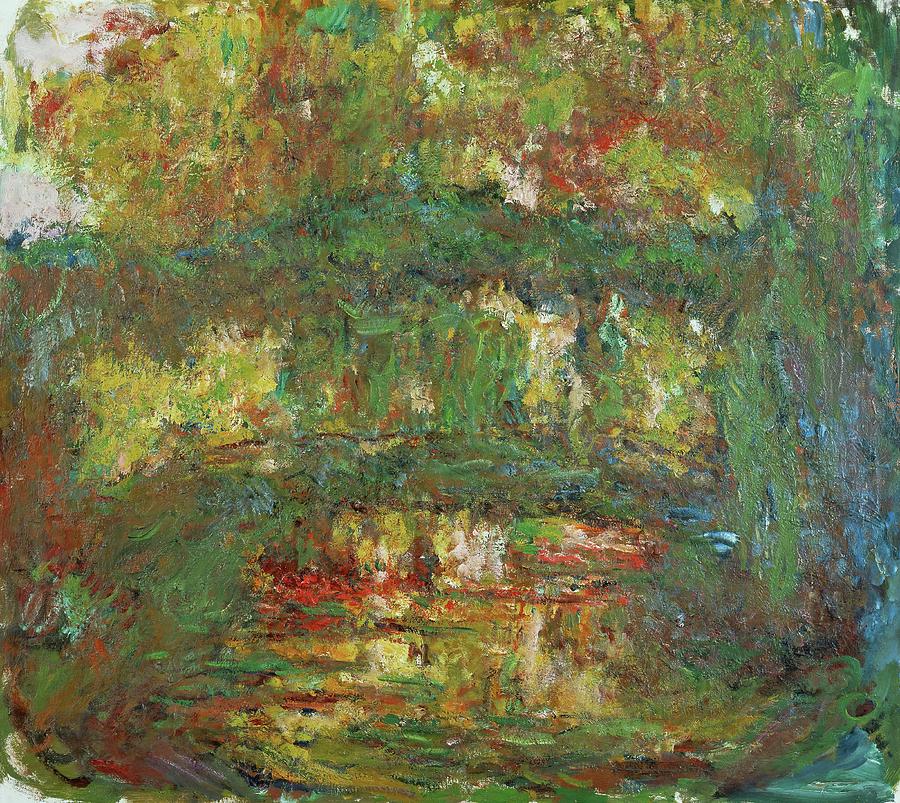 Le Pont Japonais a Giverny,1918-1924 Canvas, 89 x 100 cm Inv. 5092. Painting by Claude Monet -1840-1926-