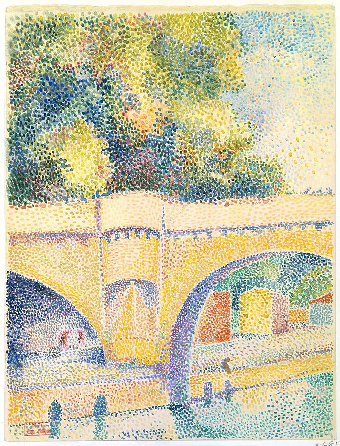 Le Pont Neuf Hippolyte Petitjean French, Macon 1854-1929 Paris Painting by Celestial Images