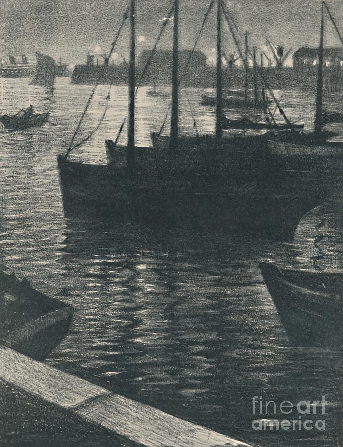 Le Port Drawing by Print Collector