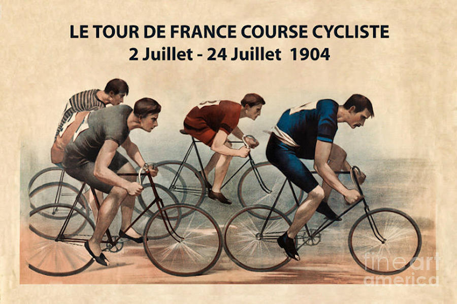 Le Tour De France 1904 Digital Art by Steven Parker