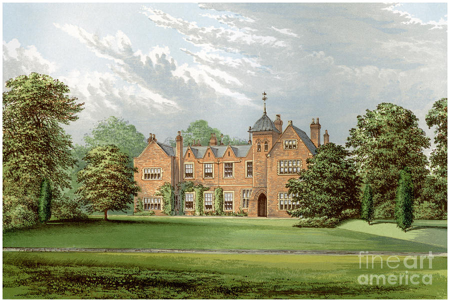 Lea, Lincolnshire, Home Of Baronet Drawing by Print Collector