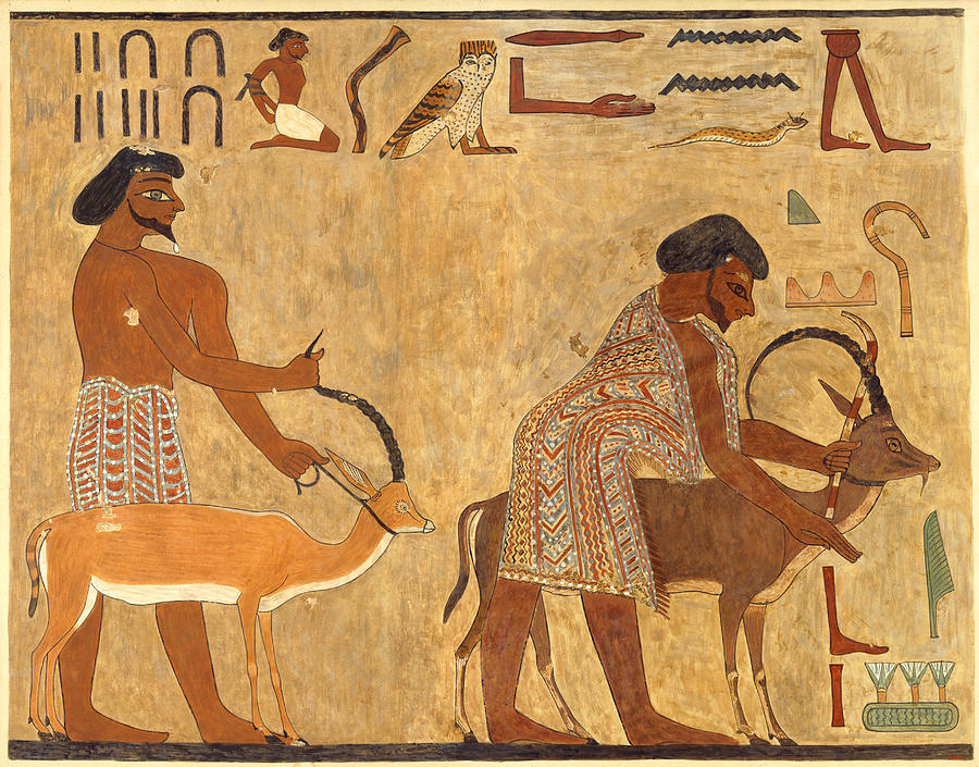 Leaders Of The Aamu Of Shu, Tomb Painting by Science Source