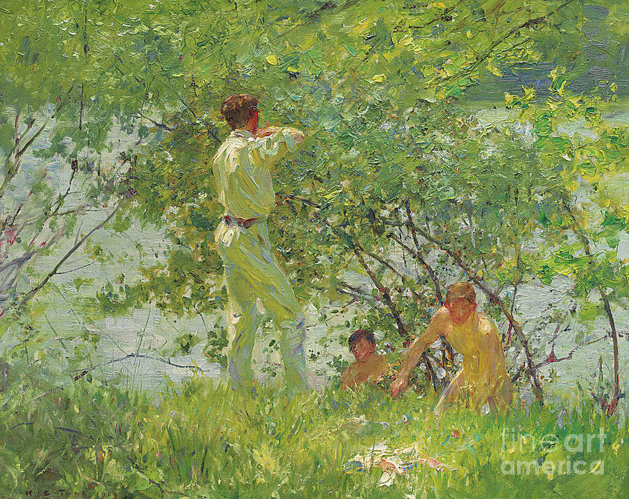 Henry Scott Tuke Painting - Leafy June, 1909 by Henry Scott Tuke