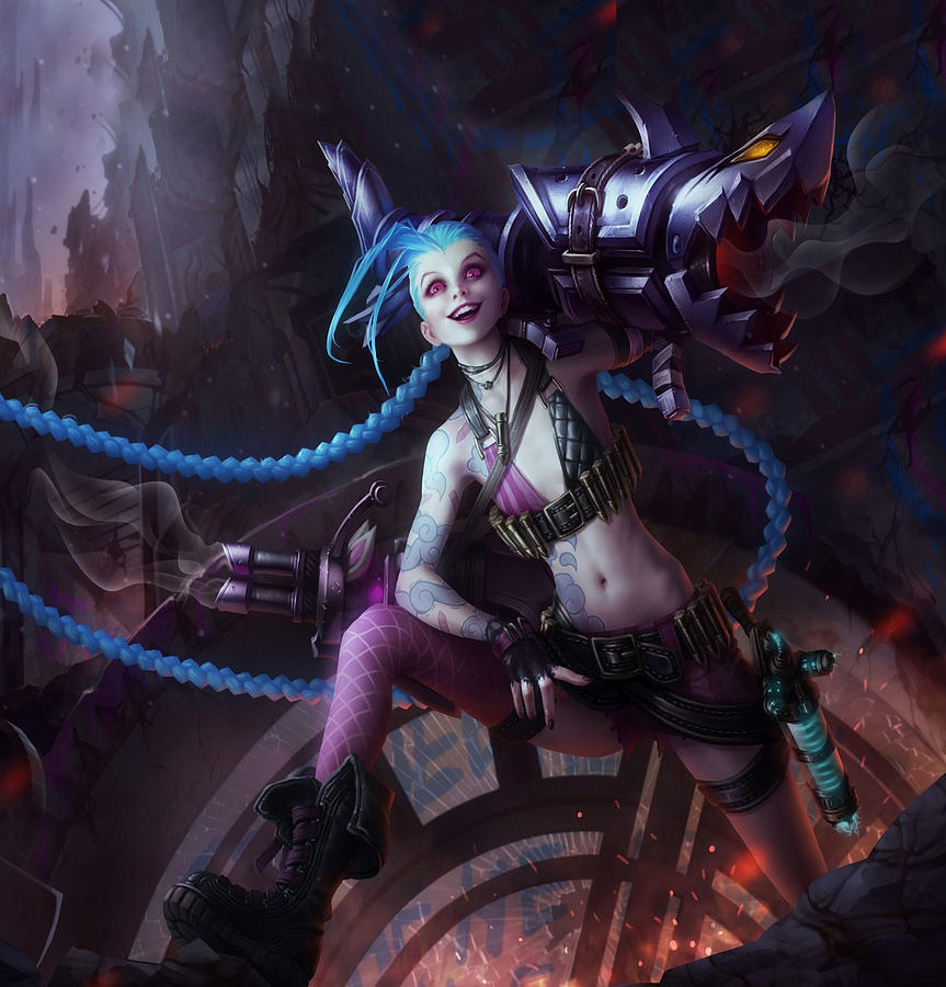 league of legends jinx statue