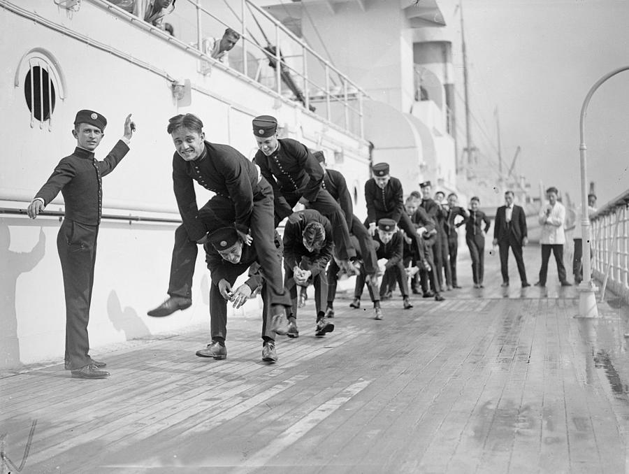 Leapfrog On Deck Photograph by A. R. Coster