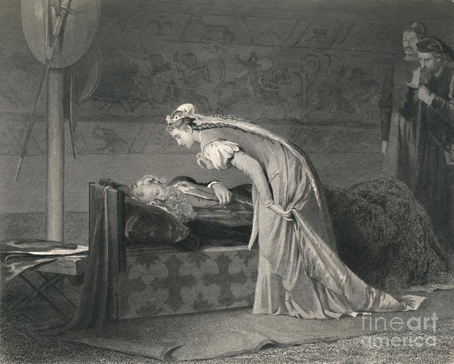 Lear And Cordelia King Lear Drawing by Print Collector