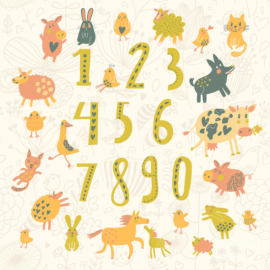 Education Digital Art - Learn To Count All Numbers And Funny by Smilewithjul