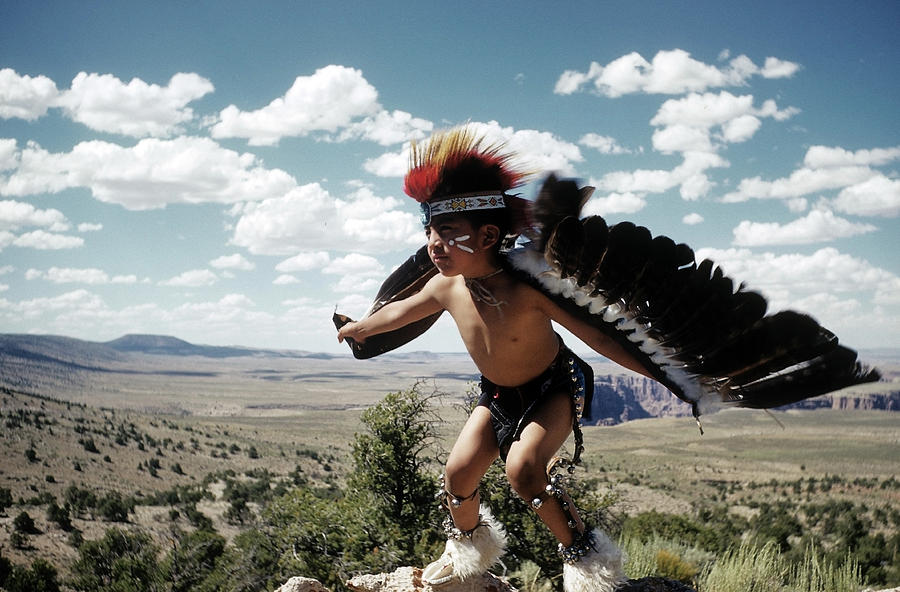 Learning The Eagle Dance In Grand Canyon Photograph by Michael Ochs Archives